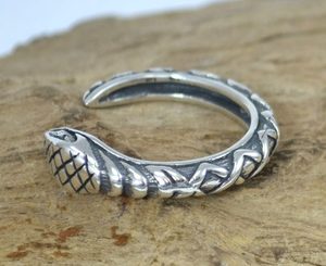 SERPENT, HAD, STŘÍBRNÝ PRSTEN, AG 925 - PRSTENY - STŘÍBRNÉ ŠPERKY