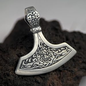 HERSIR, SEVERSKÁ SEKERA, STŘÍBRNÝ PŘÍVĚSEK, AG 925, 14G - PŘÍVĚSKY - STŘÍBRNÉ ŠPERKY