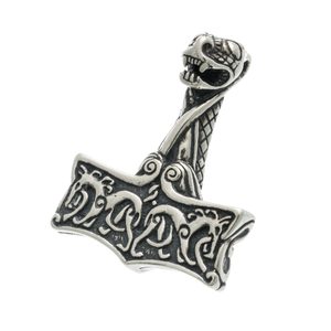 THOROVO KLADIVO, STYL OSEBERG, NORSKO, STŘÍBRNÝ PŘÍVĚSEK, AG 925, 12G - PŘÍVĚSKY - STŘÍBRNÉ ŠPERKY