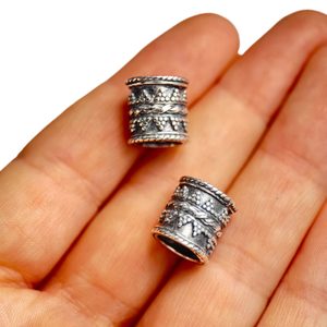 VIKINGSKÝ STŘÍBRNÝ KROUŽEK DO VOUSŮ, KORÁLEK, AG 925 - DROBNÉ STŘÍBRNÉ ŠPERKY - STŘÍBRNÉ ŠPERKY