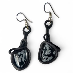 OBSIDIÁN - NÁUŠNICE - NÁUŠNICE - ŠPERKY