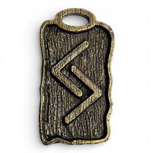 JERA, RUNOVÝ AMULET, ZINEK STAROMOSAZ - RUNY - ŠPERKY
