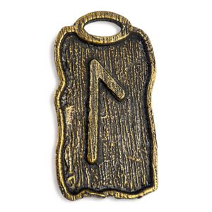 LAGUZ - RUNOVÝ AMULET ZINEK STAROMOSAZ - RUNY - ŠPERKY