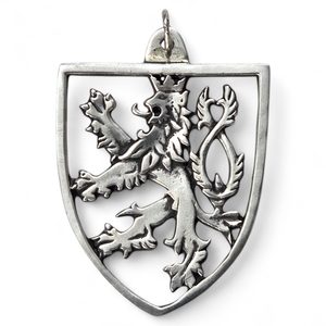 ČESKÝ LEV, STŘÍBRNÝ PŘÍVĚSEK, AG 925 - PŘÍVĚSKY - STŘÍBRNÉ ŠPERKY