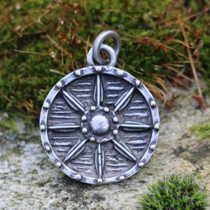 VIKING, ŠTÍT, PŘÍVĚŠEK, ZINEK - VŠECHNY AMULETY, VLASTNÍ VÝROBA - ŠPERKY