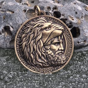 HÉRAKLÉS, ŘECKÝ HRDINA, PŘÍVĚSEK, ZINEK, STAROMOSAZ - VŠECHNY AMULETY, VLASTNÍ VÝROBA - ŠPERKY