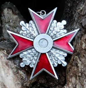 MALTÉZSKÝ KŘÍŽ, ČERVENÝ - STŘEDOVĚKÉ AMULETY - ŠPERKY
