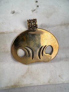 VIKINGSKÁ LUNETA, MOESGAARD, DÁNSKO, BRONZ - PŘÍVĚSKY - ŠPERKY