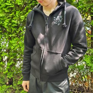 PATRIOT BOHEMIA, MIKINA S KAPUCÍ, ZIPPER - VÝŠIVKA ČESKÝ LEV - MIKINY - MÓDA