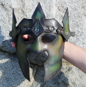 DARK LORD, KOŽENÁ MASKA - MASKY - SEDLÁŘSTVÍ