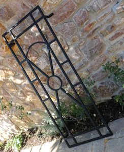 ART DECO - TRELÁŽ ZAHRADNÍ DOPLNĚK K POPÍNAVÝM ROSTLINÁM - KOVANÉ VÝROBKY - KOVÁŘSTVÍ A MINCE