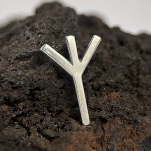 ALGIZ, STŘÍBRNÁ RUNA AG 925 - PŘÍVĚSKY - STŘÍBRNÉ ŠPERKY