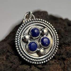 OCTAVIA, STŘÍBRNÝ PŘÍVĚSEK, LAPIS LAZULI AG 925/1000 - PŘÍVĚSKY - STŘÍBRNÉ ŠPERKY