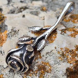 DESERT ROSE, RŮŽE, STŘÍBRNÝ PŘÍVĚSEK, AG 925 - PŘÍVĚSKY - STŘÍBRNÉ ŠPERKY