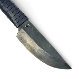 SPIRÁLA, KELTSKÝ KOVANÝ NŮŽ, ČERNÝ - NOŽE HISTORICKÉ - ZBRANĚ