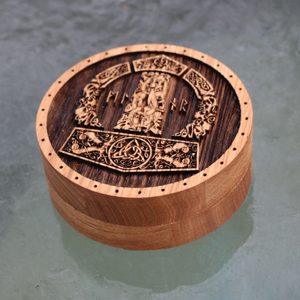 MJÖLNIR, DUBOVÁ KRABIČKA NA ŠPERKY A NÁRAMKY - KRABIČKY NA ŠPERKY - STŘÍBRNÉ ŠPERKY