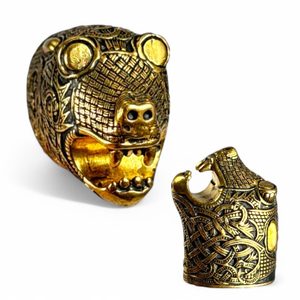 KONCOVKA VIKINGSKÉHO NOŽE OSEBERG, BRONZ - MATERIÁL NA STŘENKY NOŽŮ - ZBRANĚ