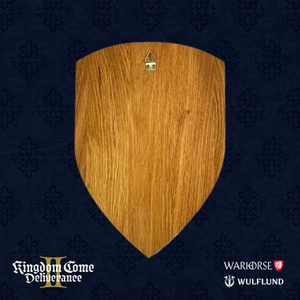 DŘEVĚNÝ ŠTÍT NA STĚNU, MALÝ, KINGDOM COME: DELIVERANCE 2 - KINGDOM COME: DELIVERANCE II