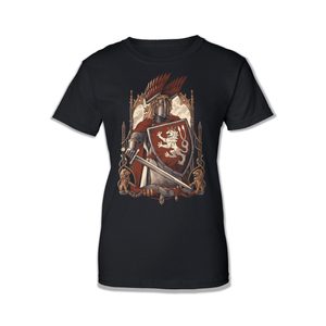 KRÁL ŽELEZNÝ A ZLATÝ - PŘEMYSL OTAKAR II., DÁMSKÉ TRIČKO, ČERNÉ - TRIČKA DÁMSKÁ - MÓDA