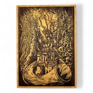 HEIMDALL, NÁSTĚNNÁ DEKORACE, DŘEVO 32X46CM - DŘEVĚNÉ OBRAZY - HOME DECOR