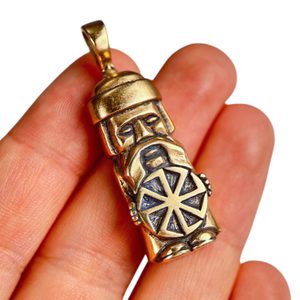 DOMOVOJ, SLOVANSKÝ DĚDEK HOSPODAŘÍČEK, KOLOVRAT, BRONZ - PŘÍVĚSKY - ŠPERKY