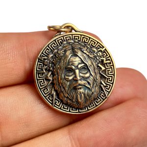 ZEUS, ŘECKÝ BŮH, PŘÍVĚŠEK BRONZ - PŘÍVĚSKY - ŠPERKY
