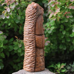 VELES, SLOVANSKÝ BŮH, SOŠKA UMĚLÝ KÁMEN, HNĚDÁ - SLOVANÉ, ČECHY, MORAVA - HOME DECOR