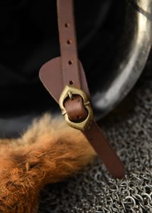 KBELCOVÁ PŘILBA SE SKLOPNÝM HLEDÍM 1,6 MM - STŘEDOVĚKÉ PŘILBY - ZBROJE