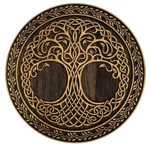 STROM ŽIVOTA, DŘEVĚNÝ NÁSTĚNNÝ OBRAZ 32CM - DŘEVĚNÉ OBRAZY - HOME DECOR