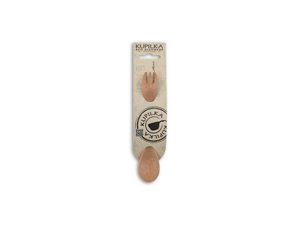 KUPILKA MISKA JUNIOR 330 ML + ŠPORKOVÁ VIDLIČKA LŽÍCE 165 SADA - ORIGINÁL (HNĚDÁ) - VAŘENÍ V PŘÍRODĚ - TÁBOŘENÍ A ŘEMESLA