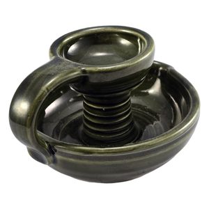 HISTORICKÝ SVÍCEN, KERAMICKÝ, ZELENÝ - SVÍCNY - HOME DECOR