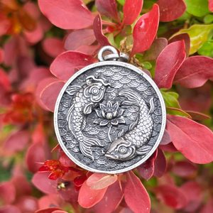PŘÍVĚSEK JAPONSKÝ KOI KAPR, ZINEK - VŠECHNY AMULETY, VLASTNÍ VÝROBA - ŠPERKY