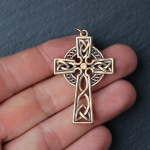 KELTSKÝ KŘÍŽ, PŘÍVĚŠEK BRONZ - PŘÍVĚSKY - ŠPERKY