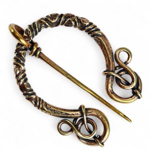 SPONA NA PLÁŠŤ, DE LUXE, BRONZ - BROŽE A KNOFLÍKY - ŠPERKY