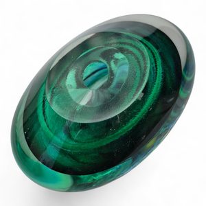 SKLENĚNÉ TĚŽÍTKO KÁMEN, ZELENÉ - SKLENĚNÉ VÝROBKY - HOME DECOR