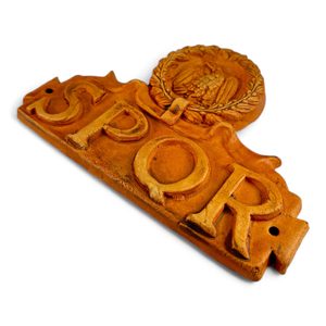 SPQR - SENĀTUS POPULUSQUE RŌMĀNUS, KERAMICKÁ NÁSTĚNNÁ DEKORACE - ANTIKA - HOME DECOR