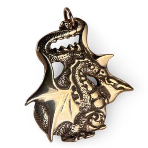 Y DDRAIG GOCH, DRAK, TALISMAN, BRONZ - PŘÍVĚSKY - ŠPERKY