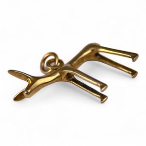 KELTSKÝ PES ČI SRNA, AMULET, BÓJOVÉ, OPPIDUM STARÉ HRADISKO, REPLIKA, BRONZ - PŘÍVĚSKY - ŠPERKY