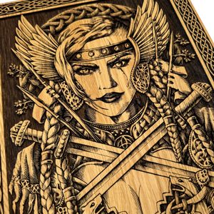 FREYA, NÁSTĚNNÁ DEKORACE, DŘEVO 32X46CM - DŘEVĚNÉ OBRAZY - HOME DECOR