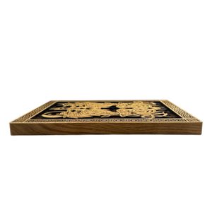 GERI A FREKI - DŘEVĚNÝ NÁSTĚNNÝ OBRAZ 21X30CM - DŘEVĚNÉ OBRAZY - HOME DECOR