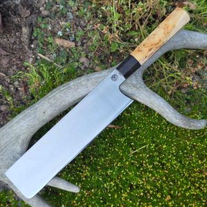 JAPONSKÝ NŮŽ NAKIRI NEREZOVÁ OCEL, BŘÍZA - KUCHYŇSKÉ NOŽE - ZBRANĚ