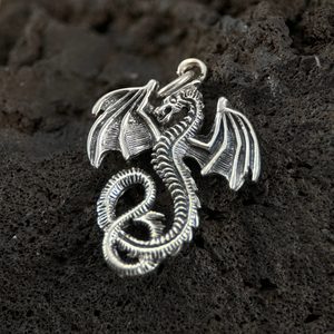 VZDUŠNÝ DRAK - STŘÍBRNÝ PŘÍVĚSEK, AG 925 - PŘÍVĚSKY - STŘÍBRNÉ ŠPERKY