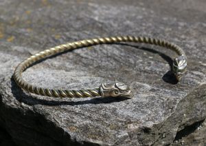 GRYF, MOSAZNÝ TORQUES - TORQUESY - ŠPERKY