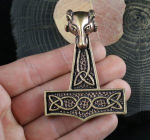 THOROVO KLADIVO, BERAN, BRONZ XXL - VIKINGSKÉ AMULETY{% if kategorie.adresa_nazvy[0] != zbozi.kategorie.nazev %} - ŠPERKY - BRONZ, ZINEK, BIŽUTERIE{% endif %}