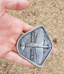 SUPERMARINE SPITFIRE, LETADLO, PŘEZKA NA OPASEK - SPONY, OPASKY NA ZAKÁZKU - SEDLÁŘSTVÍ