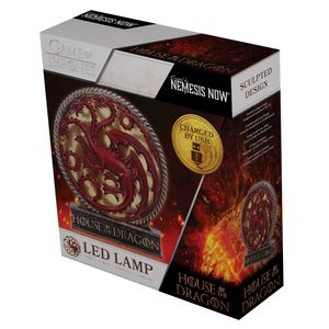 HOUSE OF THE DRAGON, LAMPA 20.5CM - STOLNÍ LAMPY - HOME DECOR
