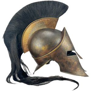 HELMA KRÁL LEONIDAS Z FILMU 300 - STAROVĚKÉ PŘILBY - ZBROJE