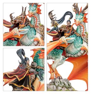 WARHAMMER OLD WORLD: GRAND CATHAY: SHUGENGAN LORD ON GREAT SPIRIT LONGMA - WARHAMMER THE OLD WORLD - HRY A KNIHY
