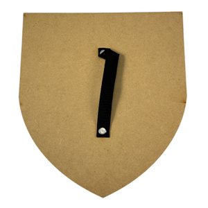 ŠTÍT MALÝ, DĚTSKÝ - ČESKÝ LEV - DŘEVĚNÉ ZBRANĚ - ZBRANĚ