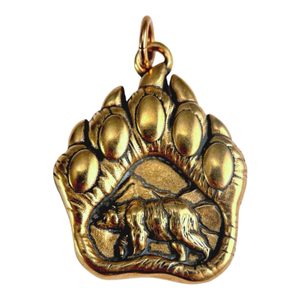 MEDVĚD - MEDVĚDÍ STOPA, PŘÍVĚSEK, BRONZ - PŘÍVĚSKY - ŠPERKY